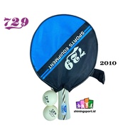 Ping Pong Bat 729 2010 (+ FREE 2 PCS Ping Pong Balls & HEAD COVER)
