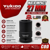 MATA 27MM IMPACT SOCKET BIT 1 INCH 27 MM TRUCK WHEEL SOCKET WRENCH 27 MM IMPACT TRUCK WHEEL SHOCK WR