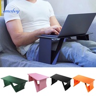 EMOBOY Laptop Stand Space-saving Foldable Computer Support Stand Adjustable Small Laptop Desk for Home Bedroom