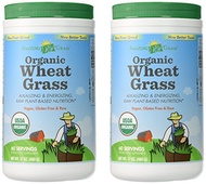 [USA]_Amazing Grass Organic Wheat Grass Powder, 60 Servings, 17-ounce Container (17 oz X 2)