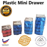 ♧▦●Max 2~5 Tier Plastic Cosmetics Drawer Mini Drawer Laci Kecil tingkat stationery drawer Mini Desktop Drawer Storage Bo