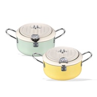 304Mesh Frame Deep Fryer Household Iron Deep Fryer with Thermometer Oil-saving Tempura Deep Fryer Fl