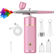 Airbrush Kit, Includes Compressor, Portable Automatic Handheld Airbrush Gun, 0.35mm Pen-Type Nozzle,