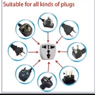 3 PIN UNIVERSAL adapter plug head UK 3 PIN plug socket US/EU/AU TO UK PLUG ADAPTOR