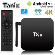 Original Tanix TX6 Smart TV Box Android 9.0 Allwinner H616 2G 16G 4G 32G 64G 3D 2.4G / 5G Wifi 4K HDR Media Player Set Top Box