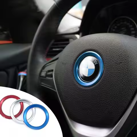 Car Styling Decoration Ring Steering Wheel Circle Sticker For BMW M3 M5 E36 E46 E60 E90 E92 X1 F48 X