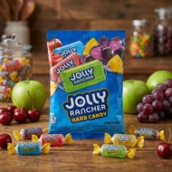 JOLLY RANCHER HARD CANDIES - BLUE RASPBERRY, GREEN APPLE, CHERRY, GRAPE & WATERMELON, 3.8 OZ