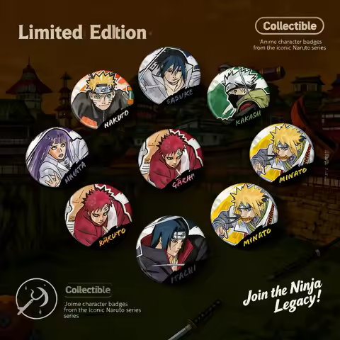 Naruto Anime Cosplay Accessories Collection Badge Pin Keychain Set Uchiha Itachi Kakashi Sasuke Deid