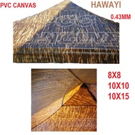 HAWAYI PVC Canopy Canvas 0.43mm (10X10/10X15 )/Canopy Canvas Roof / Kanvas Kanopi / Kain Kanopi Khemah Pasar Roof 100cm