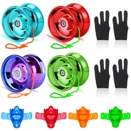 Mainan YoYo Profesional Bahan Lampu Led Aluminium Alloy Yoyo Magic Responsive Kecepatan Tinggi