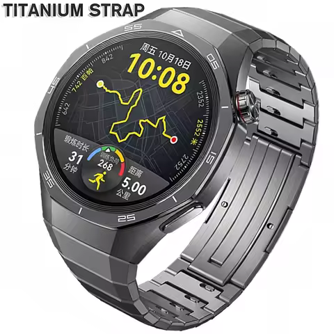 No Gaps Luxury Titanium Alloy Strap for Huawei Watch GT 5 Pro 46mm Metal Bracelet for Huawei Watch G