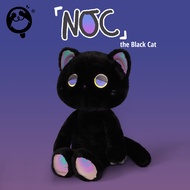 Doozie Drowsy Black Cat Cute Doll Reflective Colorful Stuffed Toy Holiday Small Gift Sleeping Doll