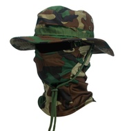 Camouflage Round Edge Hat Baracklava Hat Mixed Suit Military Tactical Benny Hat Outdoor Folding Buck