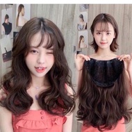 [SHORT MODEL] Korean wavy hair clip S06U05 U clip over-the-shoulder long curly wig Gentle women's wi