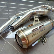 ท่อ R15 ปี 2017-2021 ชุดท่อ MT15 ชุดท่อ XSR155+ปลายท่อเอสซีเงินตะเเกรง