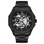 New Jam Tangan Pria Belleda 9484 Rantai Otomatis Aktif Anti Air Stainless Smile