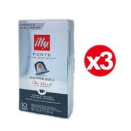 illy - 3 x Nespresso咖啡機適用咖啡膠囊 Illy 強烈Espresso (平行進口)