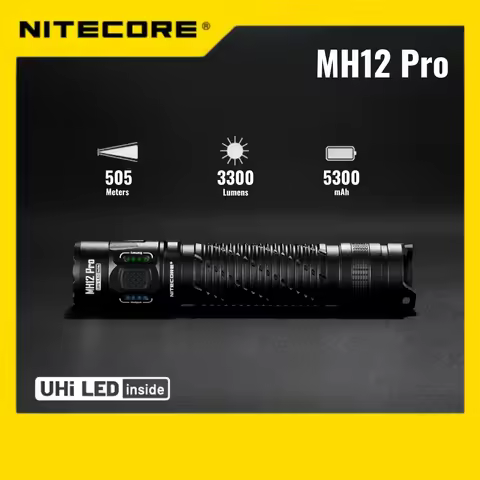 NITECORE Tactical Torch MH12 Pro Emergency Flashlight 3300 Lumens Camping Hunting Hand Light flashli