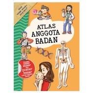 Atlas Anggota Badan Buku Aktiviti & Stiker dengan Fakta Menarik Ilustrasi Menakjubkan untuk Kanak Ka