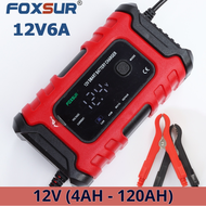 Sạc Ắc Quy Thông Minh FOXSUR 12V-6A (4Ah-120Ah)
