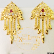 Xing Leong 916 Gold Big Skru Earring / Subang Big Skru Emas 916