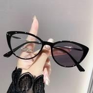 Color Changing Glasses, Cat Eye Frame, Suitable for Hyperopia (-75 to -375), Type DTK7