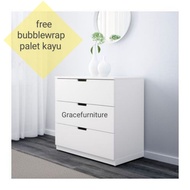 Minimalist 3-tier bedside table