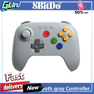 8Bitdo Grey 64 Bluetooth Gamepad N64 Style Controller for Analogue 3D, Switch/Switch 2, Windows, And