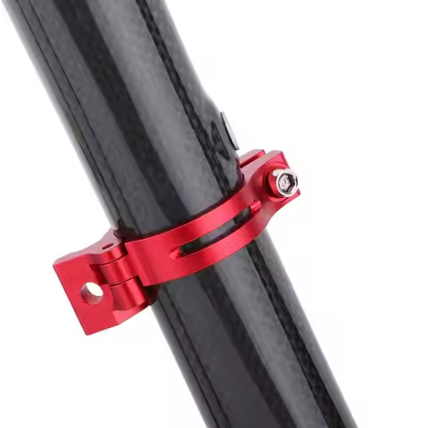 New Aluminum Alloy Bicycle Front Derailleur Clamp 34.9mm 31.8mm Red Black Adapter Bicycle Parts