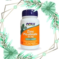 Vitamin Suplemen NOW Zinc Picolinate 50 mg 60 &amp; 120 veggie capsules