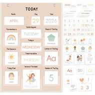 Semua Tentang Hari Ini: Kalendar dan Carta Cuaca, Kalendar Boho Kecil untuk Kanak-Kanak berukuran 21