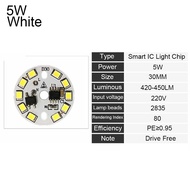 OWTWO 1Pc กลม 15W 12W 9W 7W 6W 5W 3W AC220V หลอดไฟ ถั่ว ชิป LED 2835 SMD จานไฟ