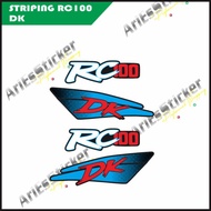 Striping sticker stiker rc dk Suzuki rc100 DX copy original