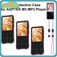 ZELTH MP3 Player Cover, Shock Resistant TPU MP3 Player ,  Transparent Dust Resistant Raised Edges Po