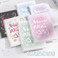 涂鸦渐变活页笔记本本子b5活页本a5可拆卸夹扣环不硌手线圈本初中Graffiti gradient notebook B5 sheetchengle99.my20240724