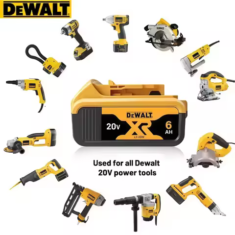 100% Genuine Dewalt 20V Battery 5AH 6AH Rechargeable Lithium Ion Battery, Dewalt DCB200. DCB205. Pow