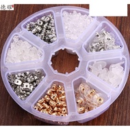 Transparent Silicone Anti-Loss Metal Accessories Ear Caps Silver Post Stopper Ladies Earring Stopper