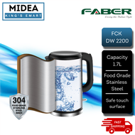 FABER 1.7L Safe Touch Electric Stainless Steel Jug Kettle FCK DW 2200 / DW2200