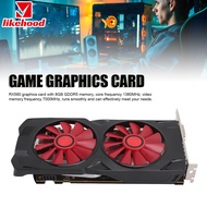 Likelyhood RX580เกมกราฟิกการ์ดพีซี8GB,การ์ดแสดงผลสำหรับเล่นเกมพัดลมทำความเย็นคู่เงียบ GDDR5 256bit เสียงเงียบ