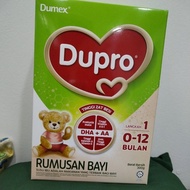 12 Box dupro infant 0 to 12 month FREE GIFT