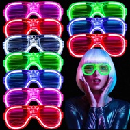 🎈SG Local🎈 LED Luminous Glasses /Flashing Glasses/ Glow in the Dark Luminous Light Glasses Bar Party