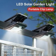 2 路運動和光感應器防水夾燈 72 LED 太陽能和 USB 2 路可充電戶外壁燈裝飾  dmeckp 2-Way Motion and Light Sensor Waterproof Clip Li