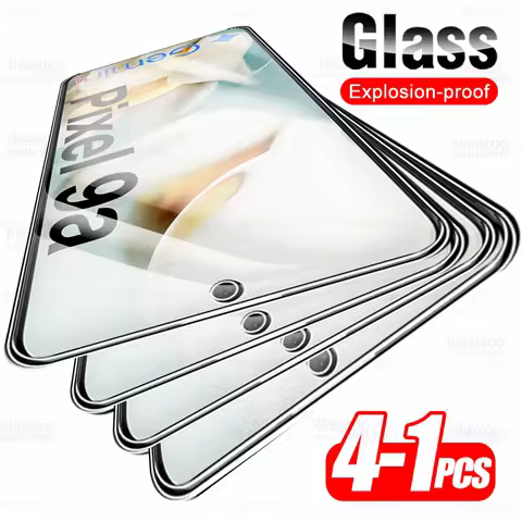 1-4Pcs Unlock Tempered Glass Full Cover For Google Pixel 9a 8a 7a 6a Pixel9a Pixel8a Pixel7a Pixel6a