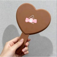 [Super Economical] Love Handheld Makeup Mirror Beauty Salon Handle Hand Mirror Beauty Salon Dedicate