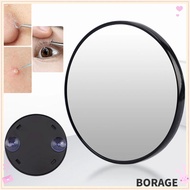 BORAG Makeup Mirror, With Suction Cup 5x/10x/15x Magnification Mirror, Round Blackhead Magnifying Mi