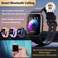 【Ready Stock】Painless Blood Pressure Smart Watch /Heart Rate Monitor Waterproof Watch /Smart Band/Men's And Women's Fitness Tracker Bluetooth Call Sports Watch