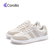 Corolla แท้100%รองเท้าผ้าใบผู้หญิงใหม่ รองเท้าใส่คู่(คู่รัก) เสริมส้น ใบแฟชั่นสีขาวรองเท้ากีฬา พร้อม