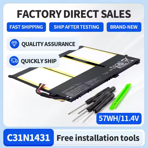 Somi 11.4V 57Wh New Laptop Battery C31N1431 for ASUS EeeBook E403S E403SA E403NA E403N