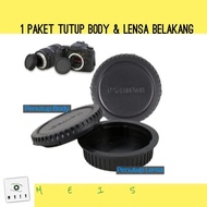 1 Set Rear Cap Lens Cover Body Canon 10D 20D 30D 750D 760D 800D 850D Non