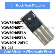 1-5PCS YGW75N65T1 YGW60N65T1 YGW50N65F1A YGW24N65F1A YGW40N120F1C TO-247 Chip In Stock Wholesale